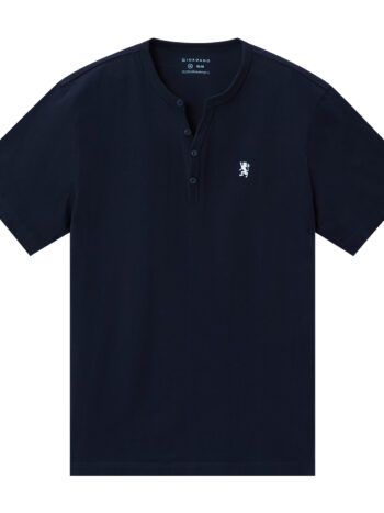 T-SHIRT WITH EMBROIDERY - NAVY, S