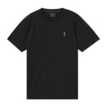 T-SHIRT WITH EMBROIDERY - Black, S