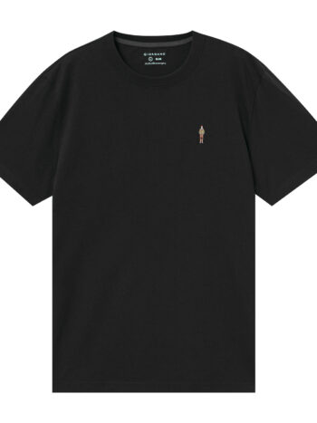 T-SHIRT WITH EMBROIDERY - Black, S