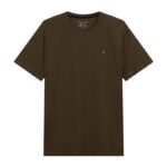 T-SHIRT WITH EMBROIDERY - DK GREEN, S